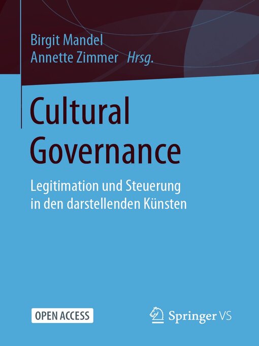 Title details for Cultural Governance by Birgit Mandel - Available